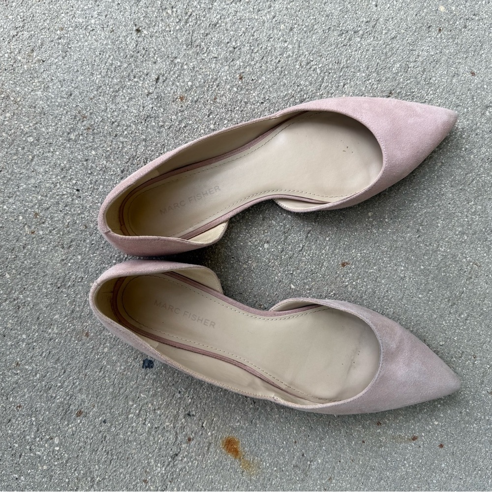 Marc Fisher Pink Ballet Flats with Pointed Toe original box size 8 “MFANNY” - Picture 10 of 12